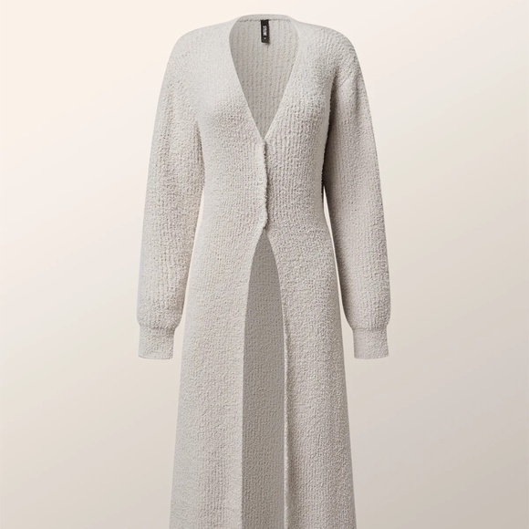 StyleWe, Comfy, Soft, Fluffy Cardigan, Color: Cream, Apricot, Beige, Size:XL - Picture 2 of 8